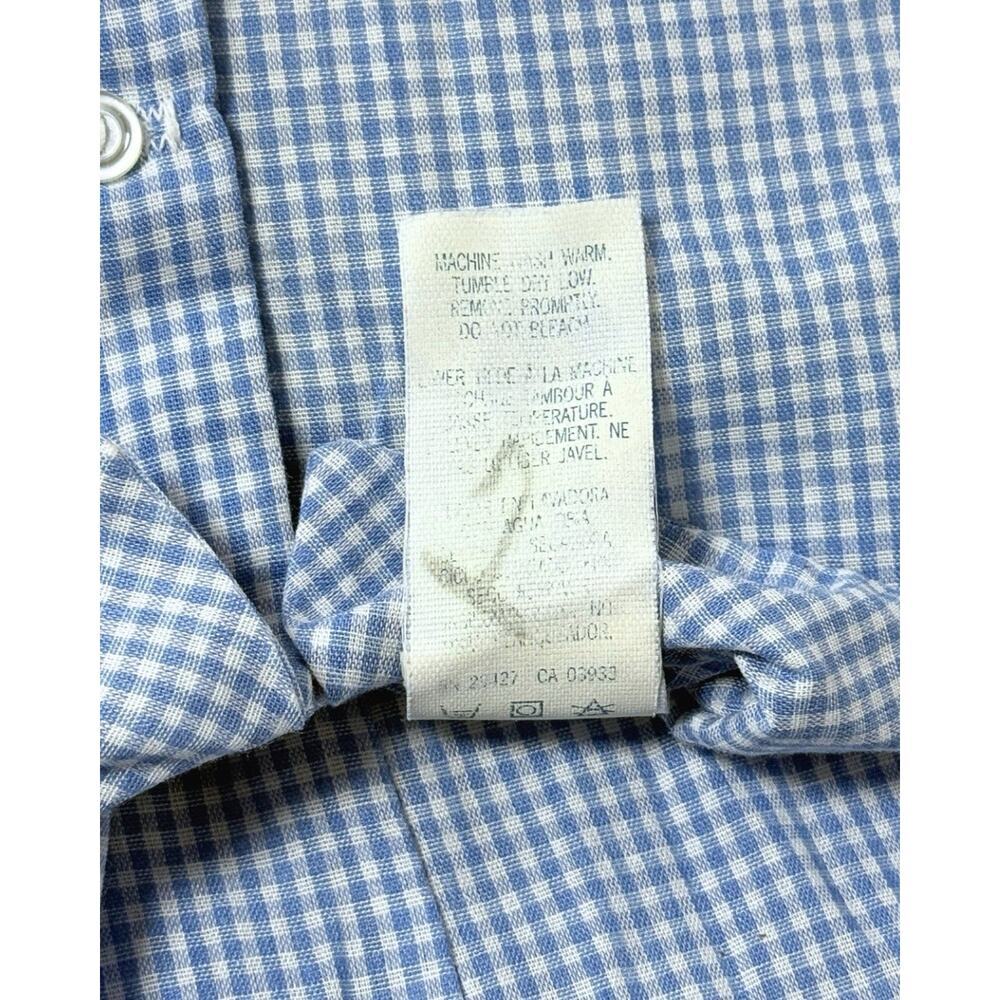 Vintage Alexis Baby Boy Smocked Train Bubble Romper Blue Gingham 6M Jon Jon - Picture 6 of 6